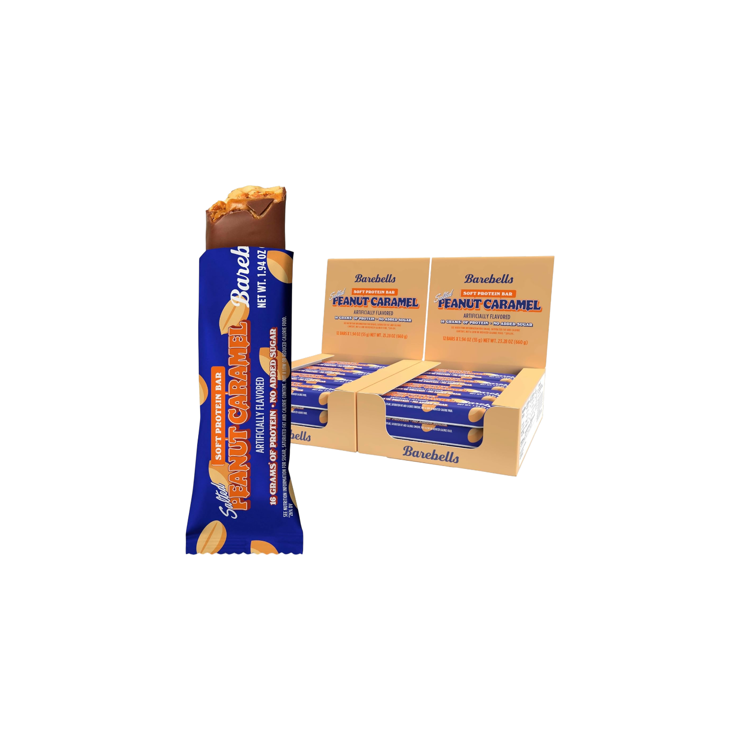 Barebells Soft Protein Bars Salted Peanut Caramel - 24 Bars