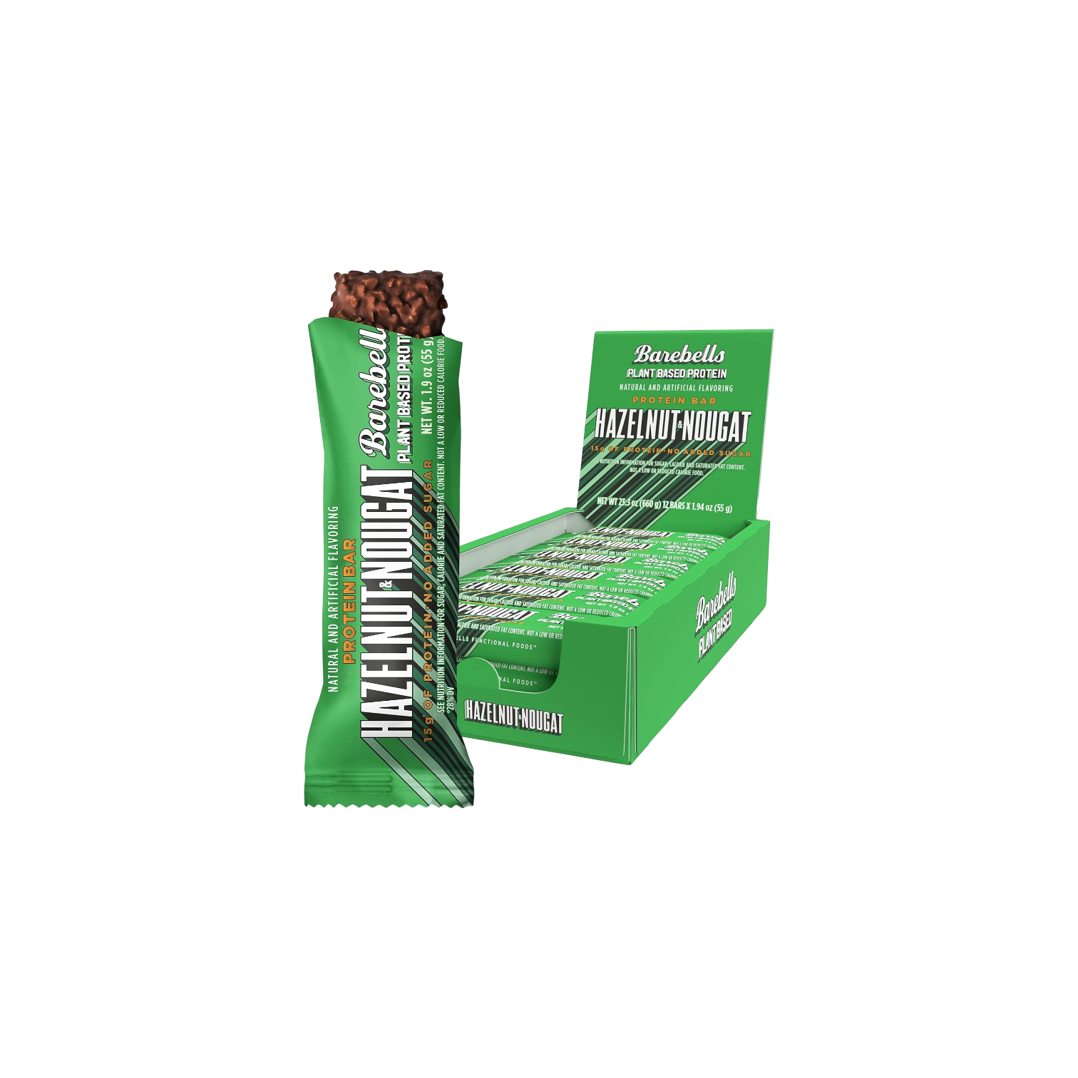 Vegan Protein Bars Hazelnut & Nougat - 12 Count by Barebells